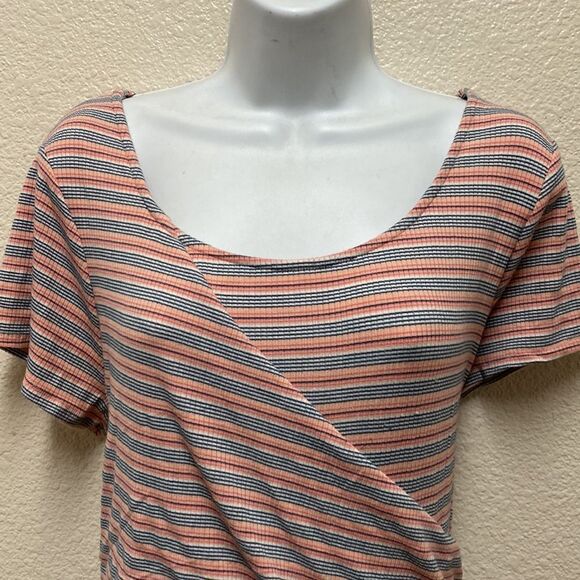 Torrid Multi Striped Ribbed Bodycon Dress 3X - Picture 5 of 7